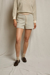 natural charcoal stripe