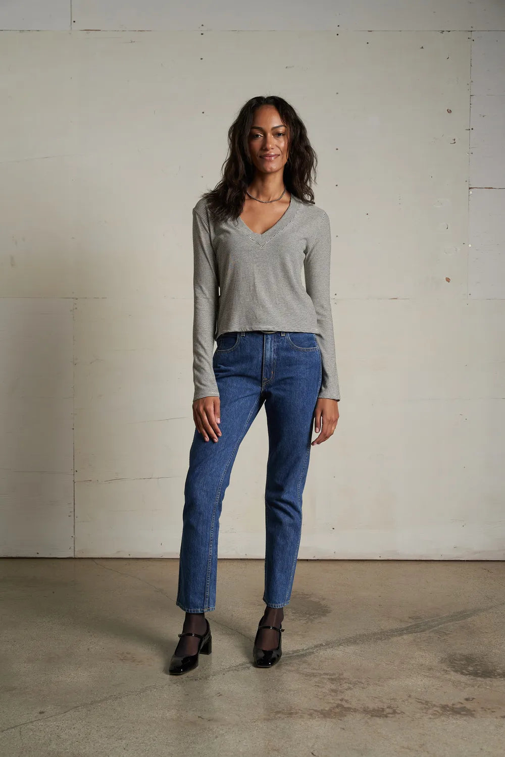 alanis long sleeve stripe