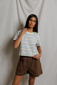 powder blue stripe