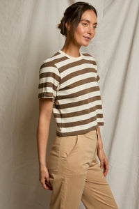 mocha natural stripe