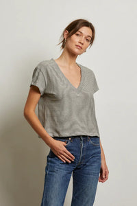 ivory black stripe